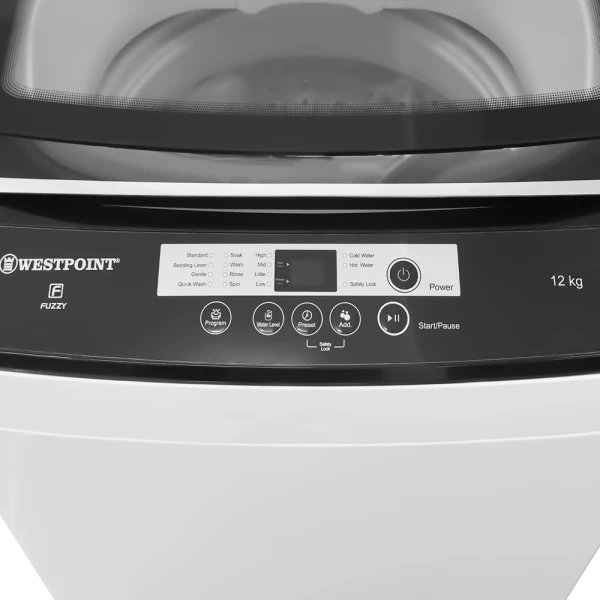 WESTPOINT 12KG TOP LOAD WASHER W/IMPELLER WHITE 560W, 110V | WLX-1221.P.1 - Image 