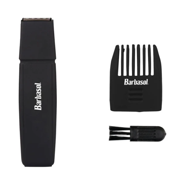 BARBASOL BEARD & MUSTACHE TRIMMER, BATTERY POWERED | CBT1-3010-BLK - Image 