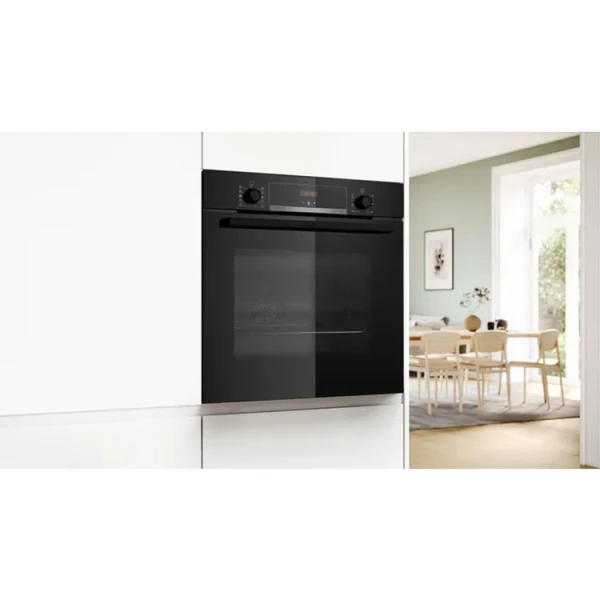 BOSCH SERIE 4 OVEN WITH ADDED STEAM 60 X 60 CM , BLACK | HQA534BB3 - Image 