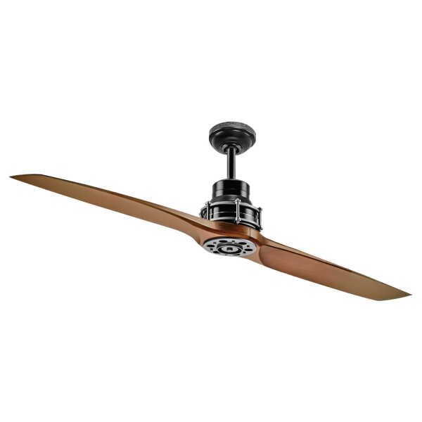 KICHLER 56" CEILING FAN, BROWN 2 BLADE | KCHL-35152 - Image 1