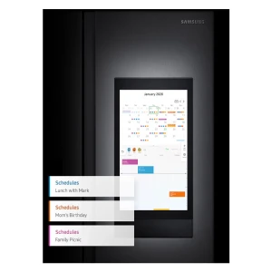 SAMSUNG 22 CU.FT SIDE BY SIDE REFRIGERATOR WITH FAMILY HUB | RS22A5561S9/AP - Image 