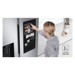 SAMSUNG 22 CU.FT SIDE BY SIDE REFRIGERATOR WITH FAMILY HUB | RS22A5561S9/AP - Image 