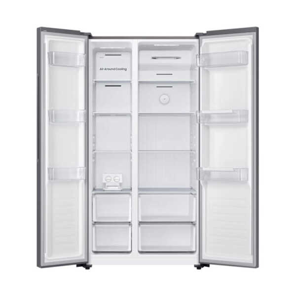 SAMSUNG 18CFT REFRIGERATOR SIDE BY SIDE SILVER | RS52B3000M9 - Image 