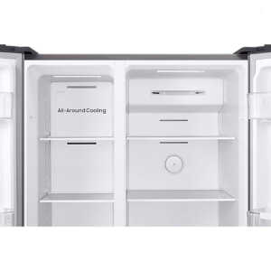 SAMSUNG 18CFT REFRIGERATOR SIDE BY SIDE SILVER | RS52B3000M9 - Image 