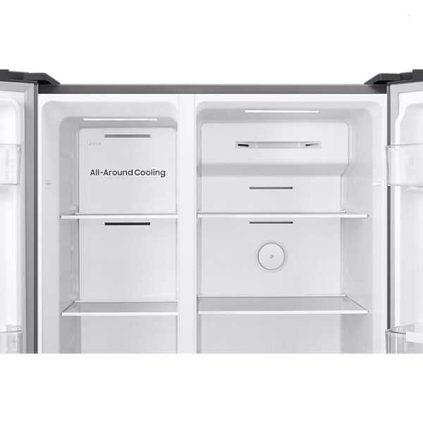 SAMSUNG 18CFT REFRIGERATOR SIDE BY SIDE SILVER | RS52B3000M9 - Image 