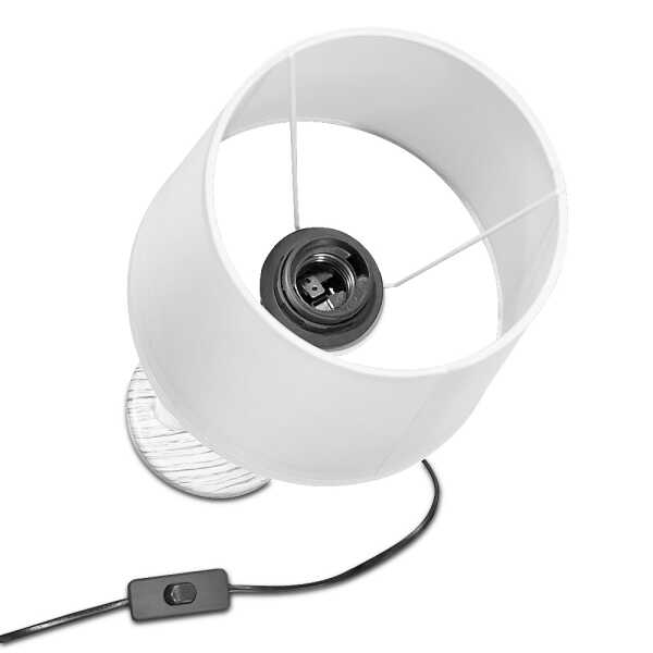 CERAMIC TABLE LAMP JL117 WHITE | 2312078 - Image 