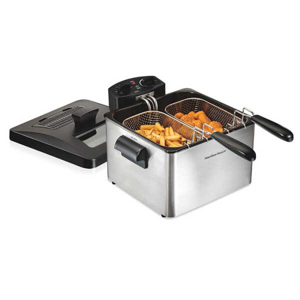HAMILTON BEACH 4.5L/19 CUP DEEP FRYER WITH 2 BASKETS 120V-1800W | 35036 - Image 