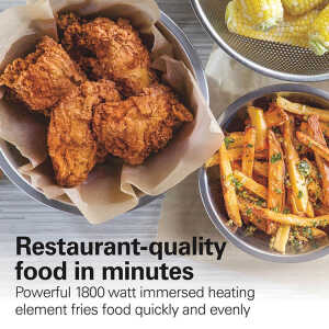 HAMILTON BEACH 4.5L/19 CUP DEEP FRYER WITH 2 BASKETS 120V-1800W | 35036 - Image 