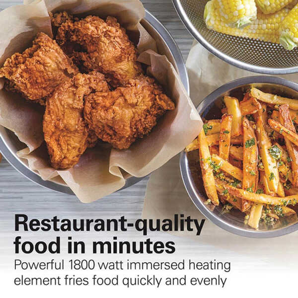 HAMILTON BEACH 4.5L/19 CUP DEEP FRYER WITH 2 BASKETS 120V-1800W | 35036 - Image 