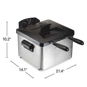 HAMILTON BEACH 4.5L/19 CUP DEEP FRYER WITH 2 BASKETS 120V-1800W | 35036 - Image 