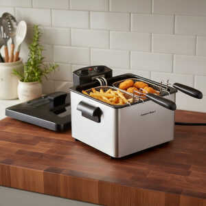 HAMILTON BEACH 4.5L/19 CUP DEEP FRYER WITH 2 BASKETS 120V-1800W | 35036 - Image 