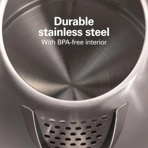 HAMILTON BEACH 1.7L STAINLESS STEEL ELECTRIC KETTLE l 40880 - Image 