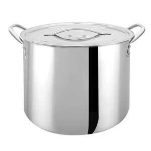 BENECASA STAINLESS STEEL STOCK POT W/LID EXTRA LARGE 20QT | BC-17670