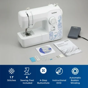 BROTHER FULL-SIZE 17 STITCHES SEWING MACHINE | LX3817 - Image 
