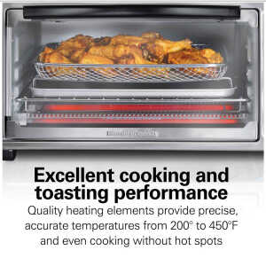 HAMILTON BEACH 6-SLICE, AIR FRY TOASTER OVEN | R31413 - Image 