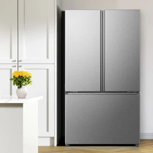 HISENSE 22 CU.FT/625L FRENCH DOOR REFRIGERATOR W/ BOTTOM FREEZER SILVER 115V | RF220SI5A - Image 