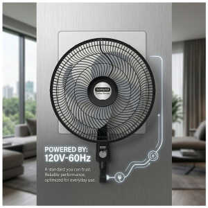 SAMURAI TURBO POWER 18" STAND FAN 120V BLACK | VE2910IO - Image 