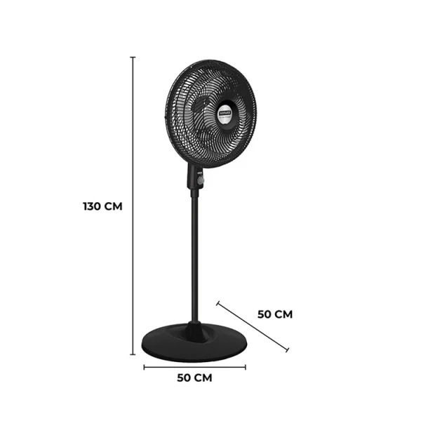 SAMURAI TURBO POWER 18" STAND FAN 120V BLACK | VE2910IO - Image 