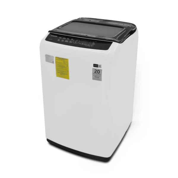 SAMSUNG 9KG TOPLOAD WASHER W/IMPELLER WHITE | WA90CG240BW - Image 