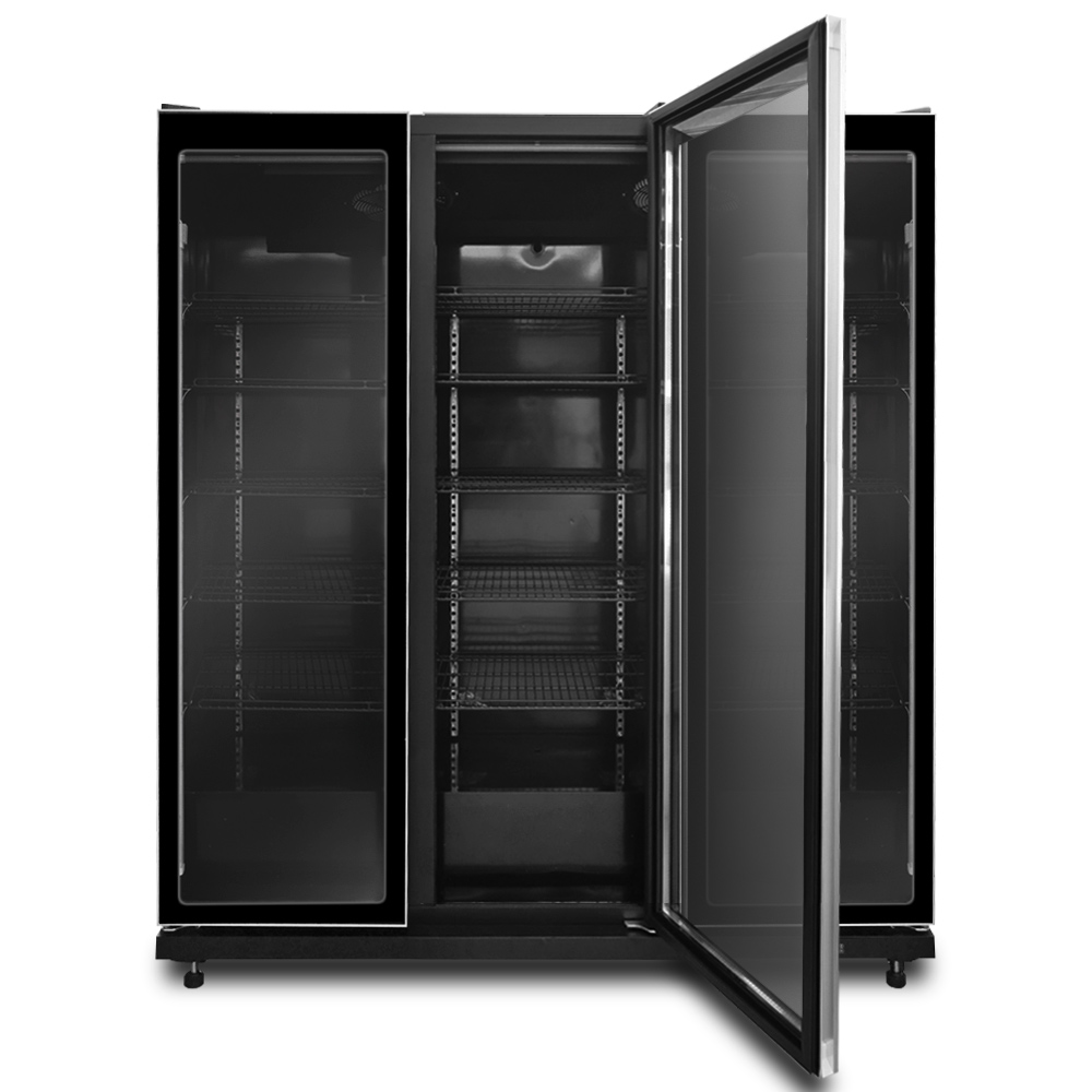値下済 Duplex Custom Designed Cases70×30×67 Supercool 3 Door Display Cooler IVGC-3D-6020WA | Reliable Performance