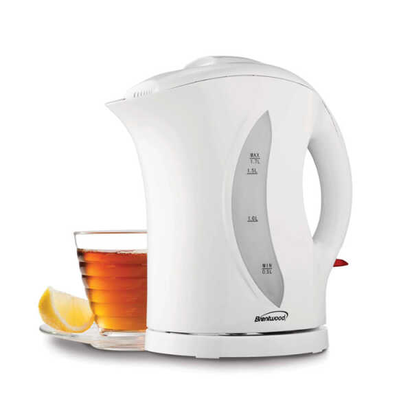 BRENTWOOD 1.7LT CORDLESS KETTLE WHITE | KT-1617 - Image 
