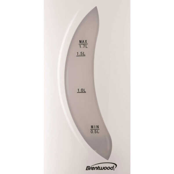 BRENTWOOD 1.7LT CORDLESS KETTLE WHITE | KT-1617 - Image 