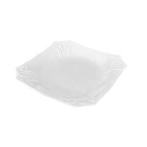 CERAMIC WHITE 10" CUT CORNER MAGNOLIA PLATES | 3120939 - Image 