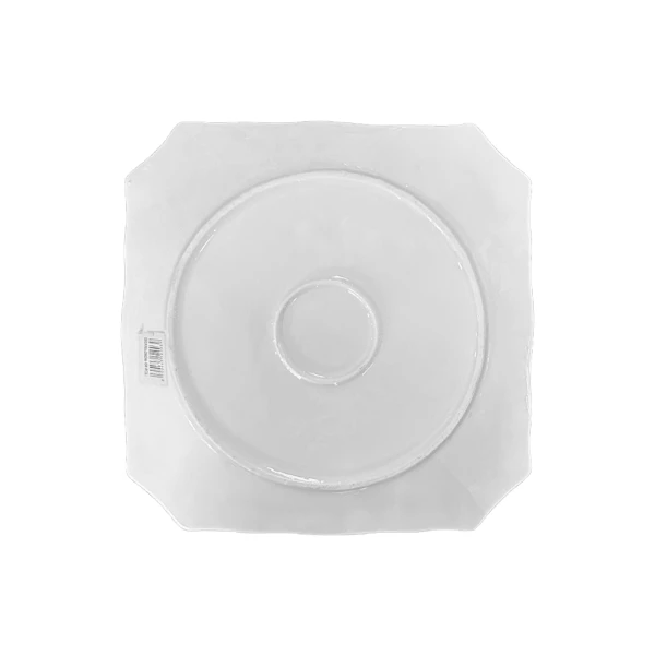 CERAMIC WHITE 10" CUT CORNER MAGNOLIA PLATES | 3120939 - Image 