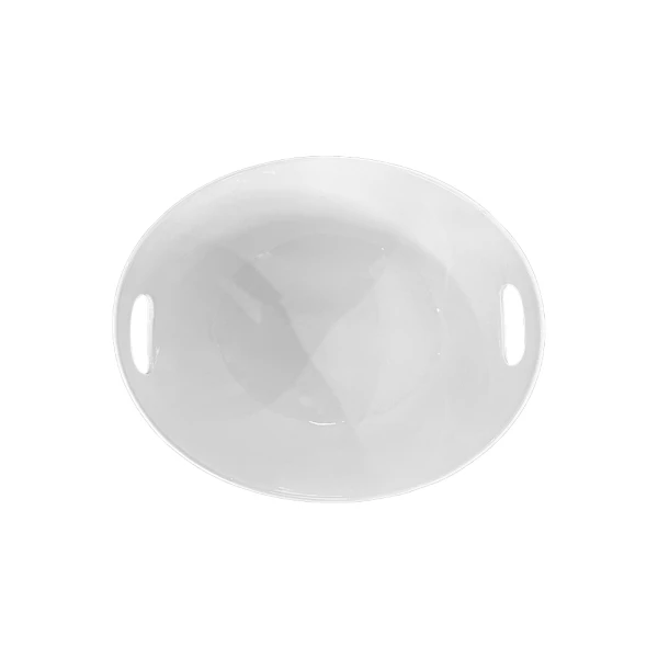 CERAMIC WHITE 112" DOUBLE EAR DIP BOWL | 3122117 - Image 