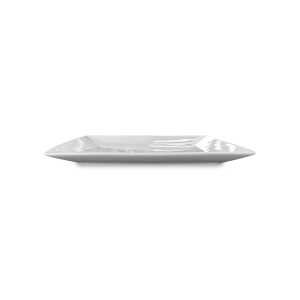 CERAMIC WHITE 10.5" GLOSSY SQUARE SHALLOW PLATE | 4070868