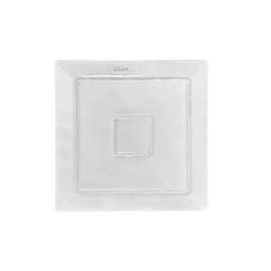 CERAMIC WHITE SQUARE PHANTOM PLATE | 40709500 - Image 