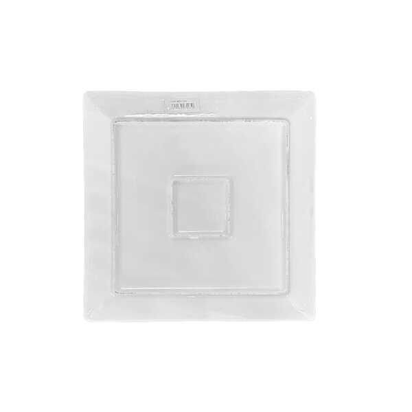 CERAMIC WHITE SQUARE PHANTOM PLATE | 40709500 - Image 