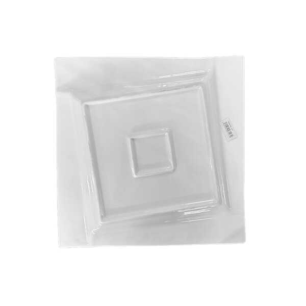 CERAMIC 10.5" SQUARE FLAT CORNER PLATE | 4071070 - Image 