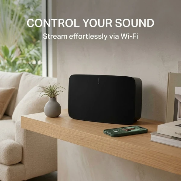 SONOS FIVE SPEAKER BLACK | FIVE B - Image 