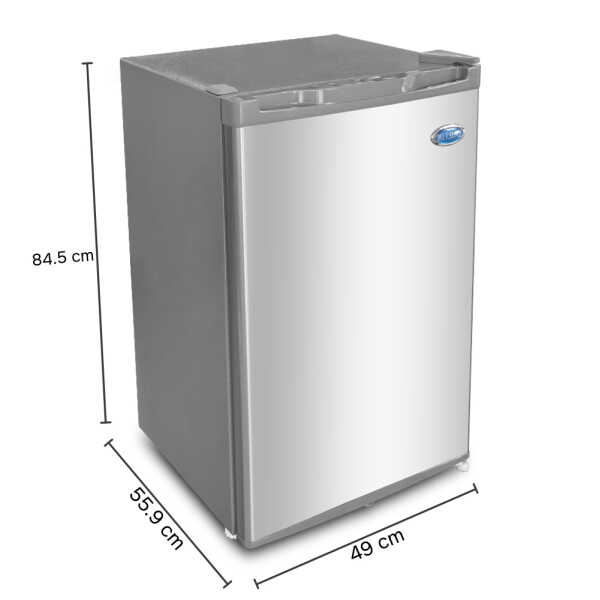 MITSUMI 4.4 CU.FT COMPACT REFRIGERATOR SILVER | HM-130SIL - Image 