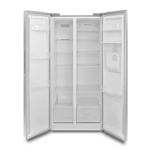 MITSUMI NO FROST 15 CU.FT SIDE BY SIDE REFRIGERATOR, WITH WATER DISPENSER STAINLESS STEEL | HM-465 - Image 