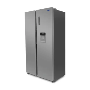 MITSUMI NO FROST 15 CU.FT SIDE BY SIDE REFRIGERATOR, WITH WATER DISPENSER STAINLESS STEEL | HM-465 - Image 