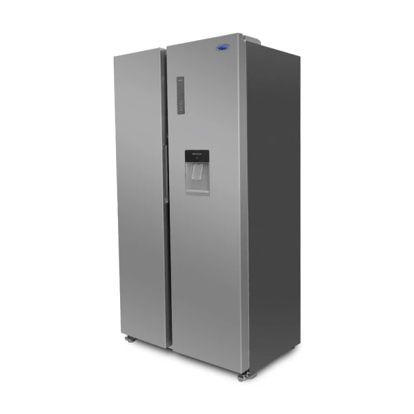 MITSUMI NO FROST 15 CU.FT SIDE BY SIDE REFRIGERATOR, WITH WATER DISPENSER STAINLESS STEEL | HM-465 - Image 
