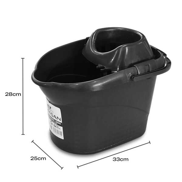 MURAT PLASTIC BLACK MOP BUCKET | PRIMO-T22715 - Image 