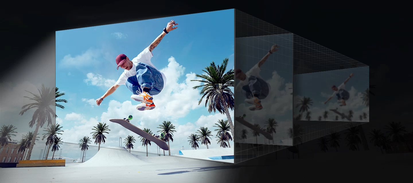 Motion Xcelerator reduces blur for smooth picture.
