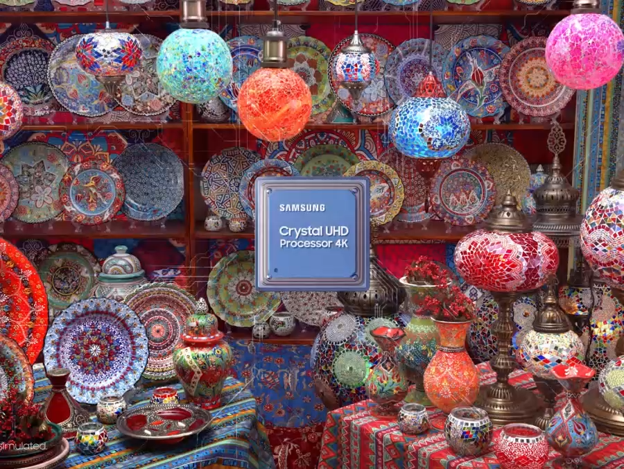 Crystal Processor 4K for vivid picture.