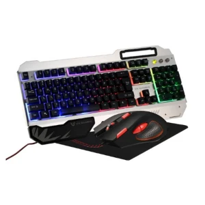 VOLKANO VX GAMING COMBAT COMBO KEYBOARD, MOUSE & MOUSEPAD BUNDLE | VX-101-BKSL - Image 