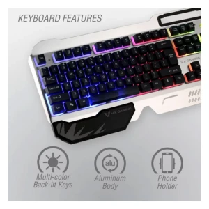 VOLKANO VX GAMING COMBAT COMBO KEYBOARD, MOUSE & MOUSEPAD BUNDLE | VX-101-BKSL - Image 