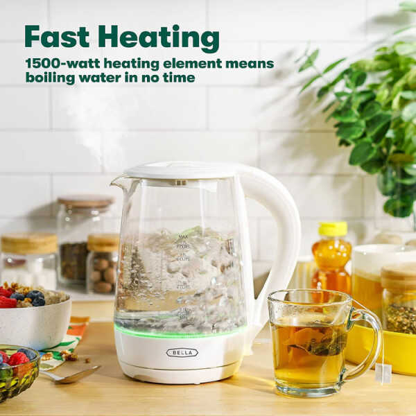 BELLA 1.7L ELECTRIC GLASS KETTLE | 17592 - Image 