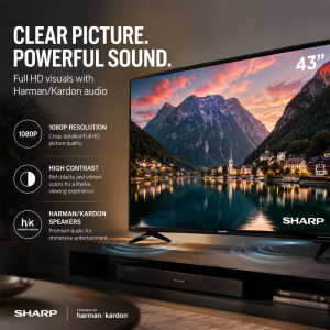 SHARP 43" LED FULL HD SMART ANDROID TV (2023) | 43FN6SR - Image 