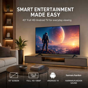 SHARP 43" LED FULL HD SMART ANDROID TV (2023) | 43FN6SR - Image 