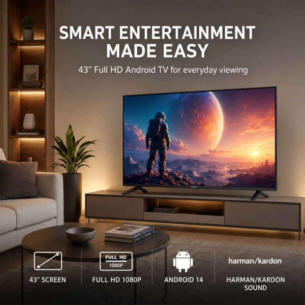 SHARP 43" LED FULL HD SMART ANDROID TV (2023) | 43FN6SR - Image 