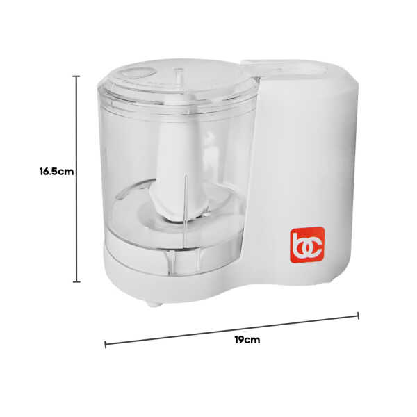 BENECASA 3 CUP MINI CHOPPER WHITE | BC-58898 - Image 