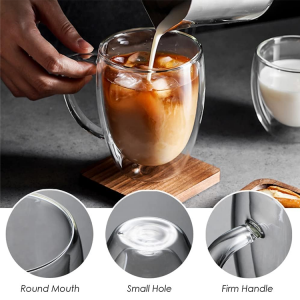 BENE CASA 2PC DOUBLE WALL MUG SET 350 ML | BC-99745 - Image 