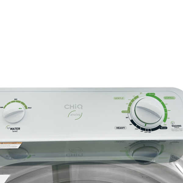 CHIQ 4.2 CU.FT 22KG ANALOG AUTOMATIC WASHER WITH AGITATOR WHITE 120V | CQWM22M1T1EW - Image 